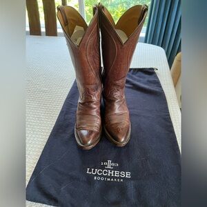 Lucchese Summer Brown Cowgirl Boots Size 6
